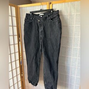 Abercrombie and fitch the dad high rise jean cross waist